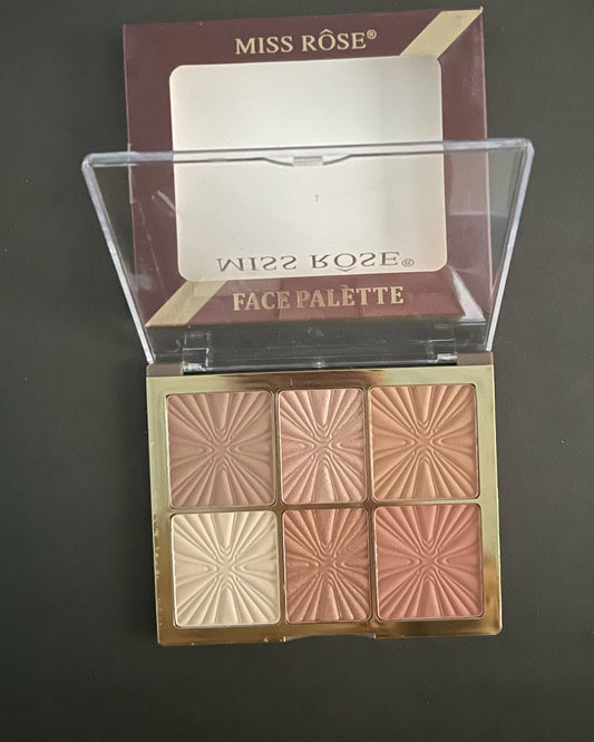 All-in-One Face Palette – Sculpt, Glow, and Color in One Convenient Kit